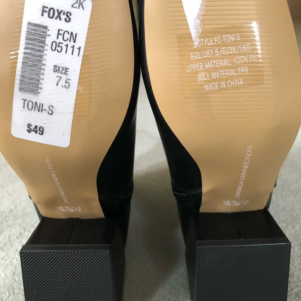 Black Boot size 7.5 NWT FRENCH CONNECTION TONI Boot - Picture 6 of 12